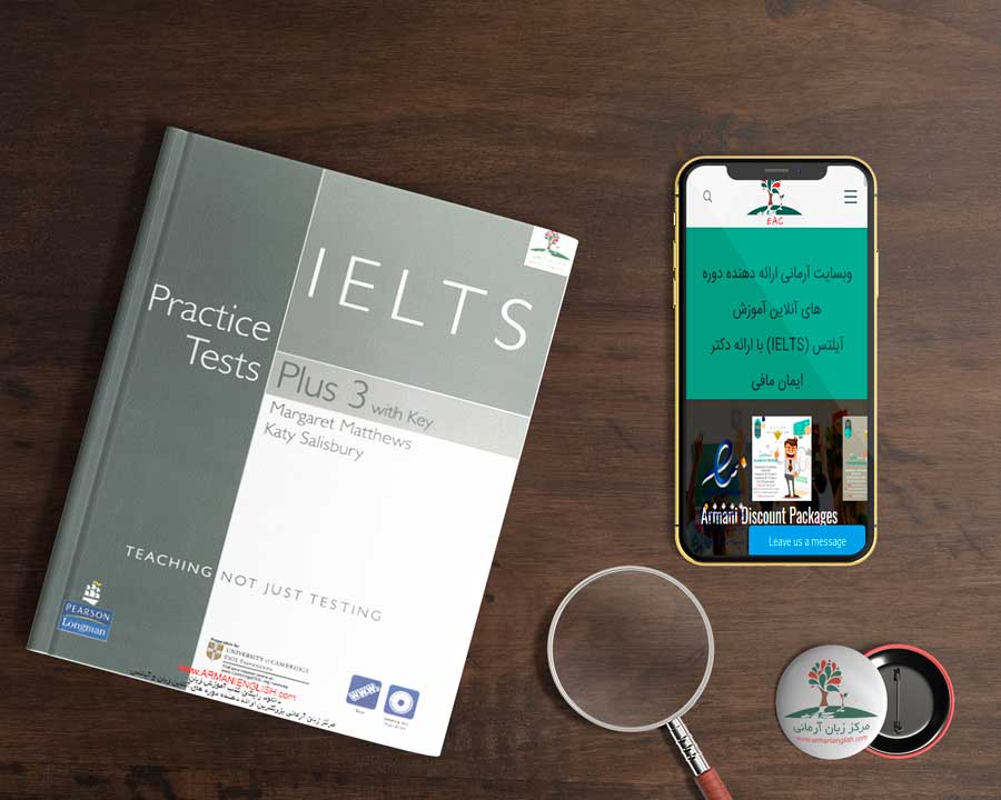 کتاب IELTS Practice Test plus 3   یک منبع ایده آل برای تمرین و دیدن نمونه سوال های آزمون آیلتس می باشد.