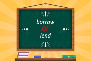 فرق بین« lend و borrow»